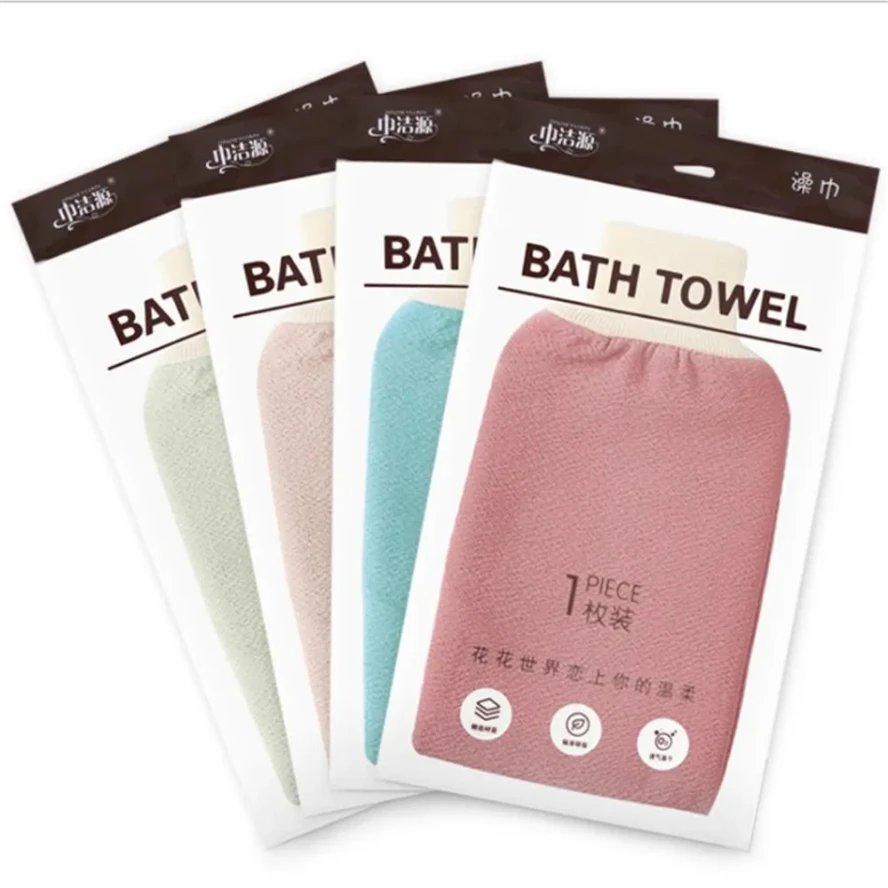 

Bath Scrub Glove Exfoliating Body Facial Tan Massage Glove Exfoliator Glove Random Color Bath Shower Wash Hot Sale Wholesale