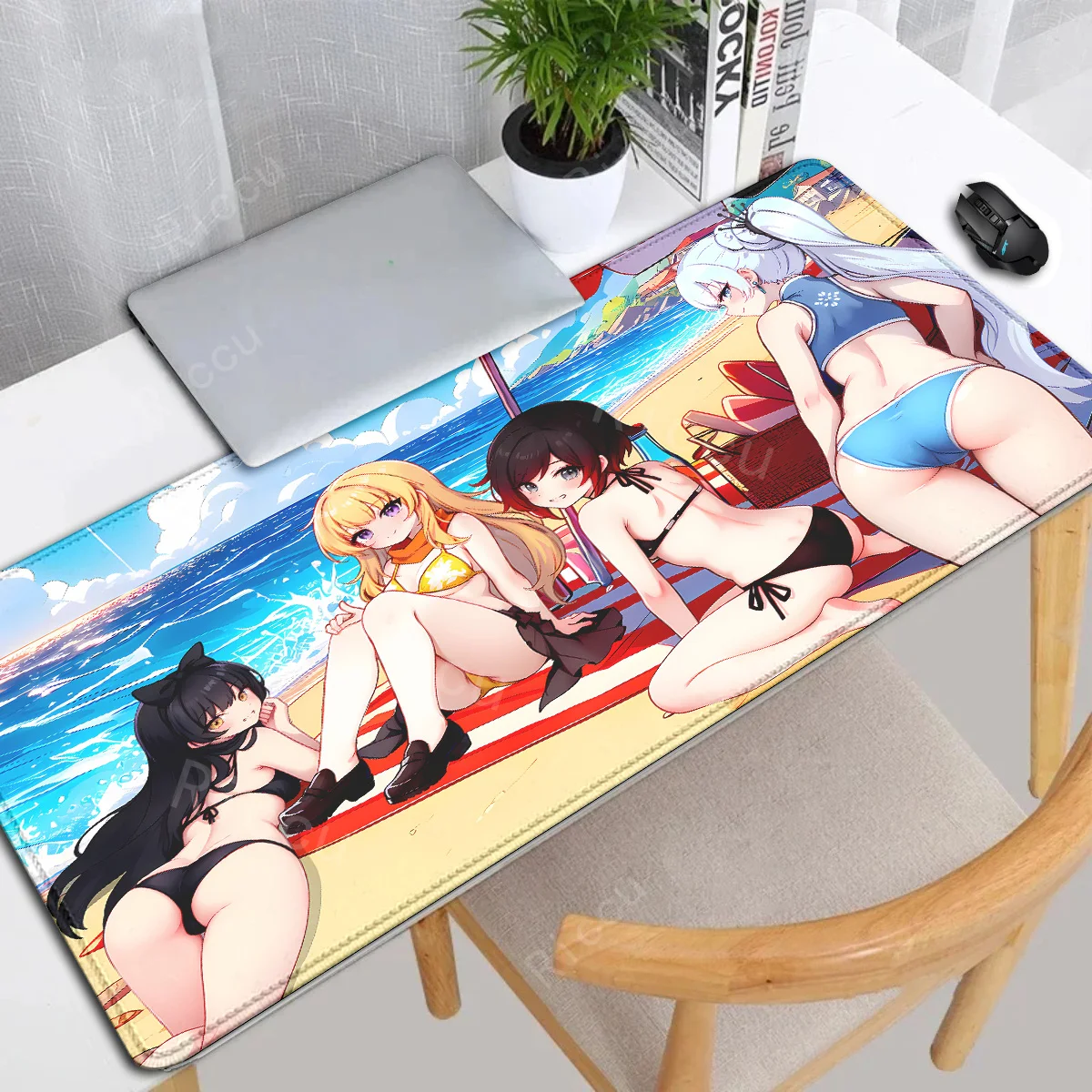 Anime R-Rwby Cool mousepad teclado mouse pad Laptop Gaming Accessories Mausepad Large Desk Mat Computer Gamer Keyboard Rug Carpe