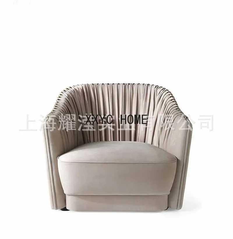 Современный скандинавский плиссированный диван для отдыха на 3 персоны