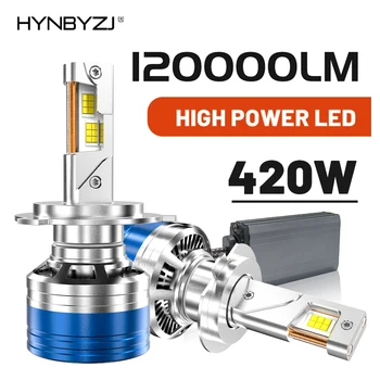 HYNBYZJ 420W 120000LM H7 H4 H11 LED Headlight High Power Canbus H1 H8 H9 9005 HB3 9006 HB4 9012 HIR2 Turbo Lamp 6000K Car Light 1