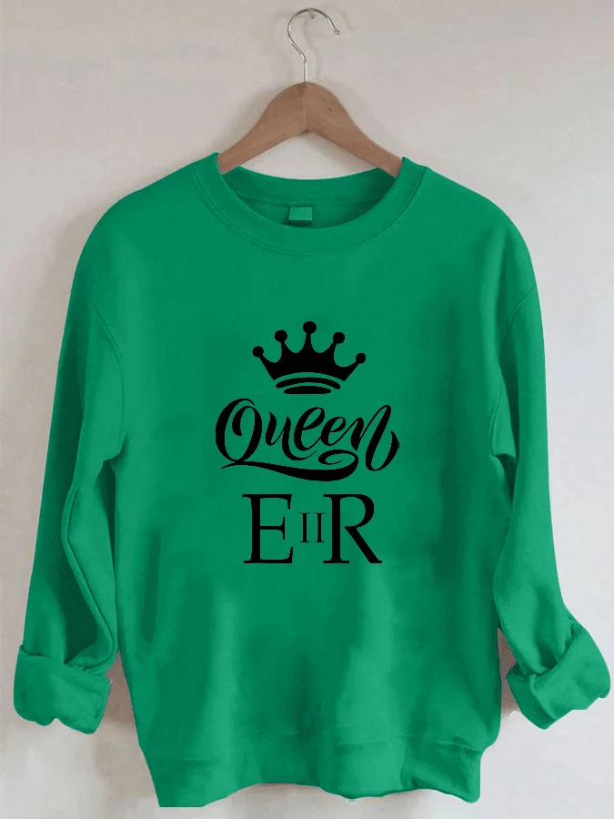

Queen Elizabeth II - Casual Round Neck Sweatshirt