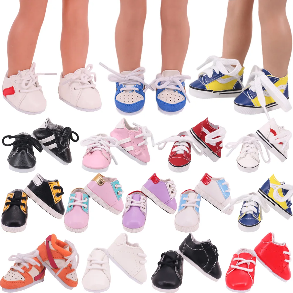 

Doll Shoes Clothes Accessories Sneakers For 14.5inch Wellie Wisher&32-34Cm Paola Reina Doll Lace Up Shoes 20Cm KPOP/EXO Star Toy
