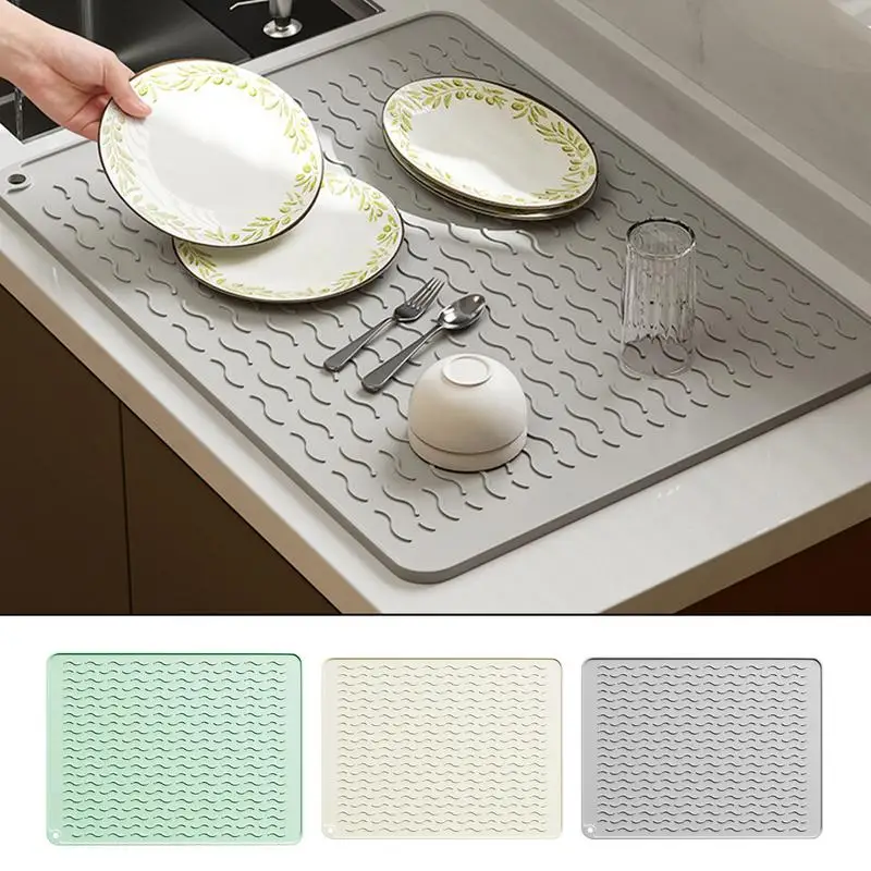 Силиконовые подставки для сушки посуды термостойкие Нескользящие настольные