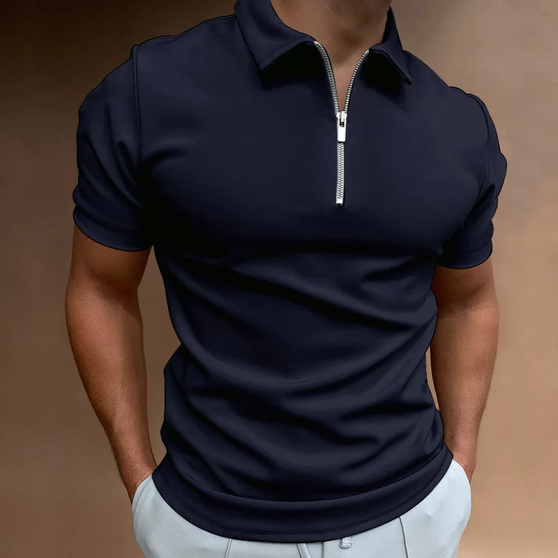 

Solid Color Polo Shirt Men Summer short sleeve Polo Shirt Oversize Business Casual Men Tee Shirt Street Fashion Top S-5XL