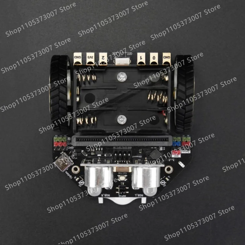 Фото Программируемый интеллектуальный автомобиль V5 на базе micro:bit: образовательный робот для STEM-обучения, поддерживающий Mind+ №2