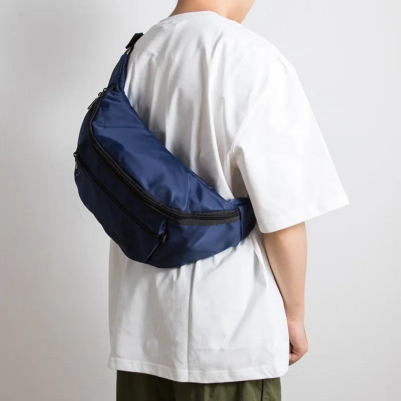 Водонепроницаемые нейлоновые нагрудные сумки на молнии для мужчин портативная