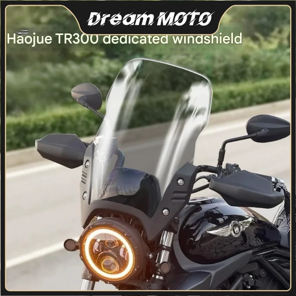 Фото Идеально подходит для Haojue TR300, дорожная версия, переднее лобовое стекло мотоцикла, оригинальная пряжка для автомобиля, установка №1