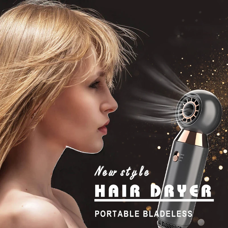 

Professinal Leafless Hair Dryer Portable Negative Ion Quick Dry Home Powerful Constant Hot Cold Wind Fashion New Hairdryer