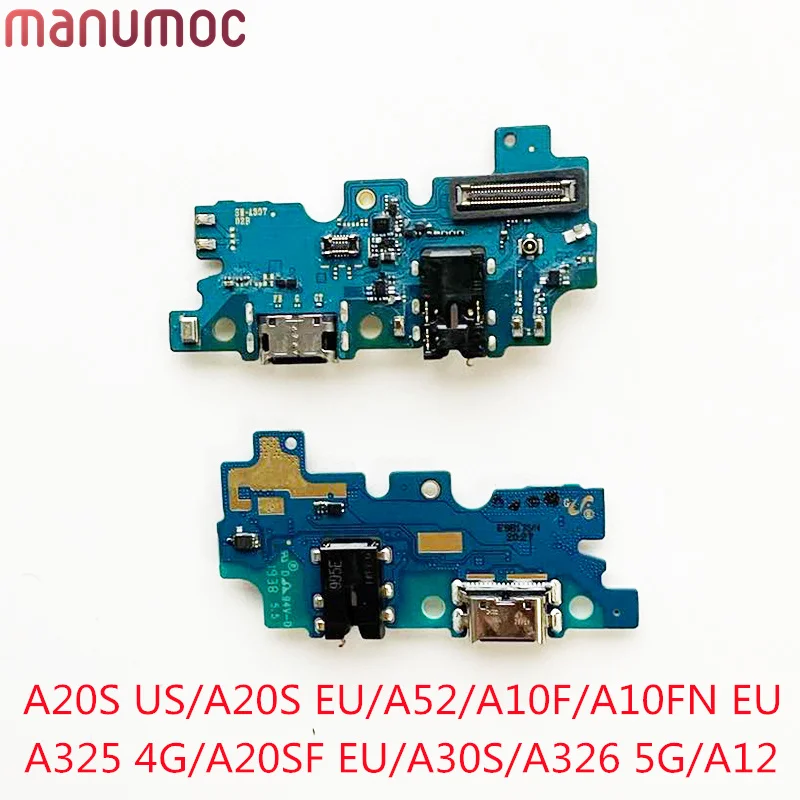 

100% Original Charging Dock USB Port Connector Flex Cable For Samsung A20S A52 A10 A32 4G A30S A32 5G A12