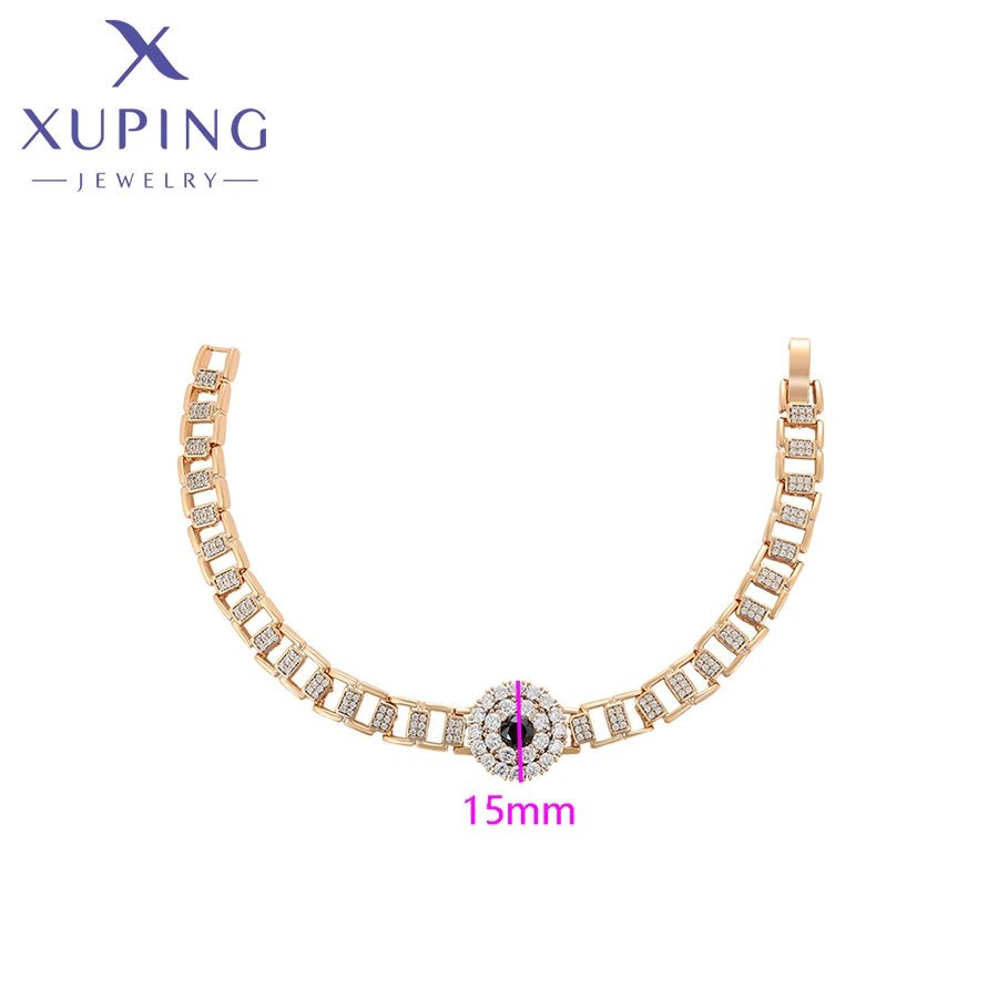 Xuping ювелирные изделия Новое поступление модные браслеты с черным камнем 19 см