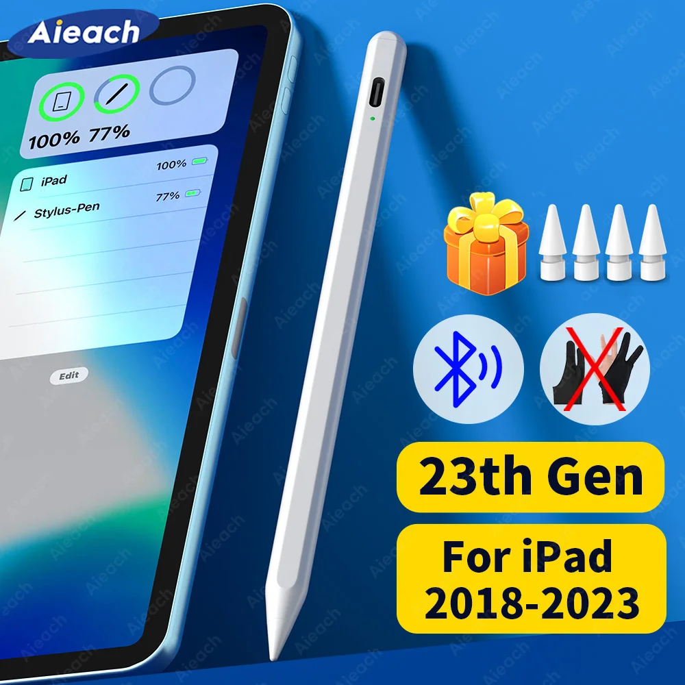 2 Aieach 23th Gen Ipad Pencil For Appl Pencil For Ipad 2022 2021 2020 2019 2018 Air 5 Bluetooth Stylus Pen 애플펜슬