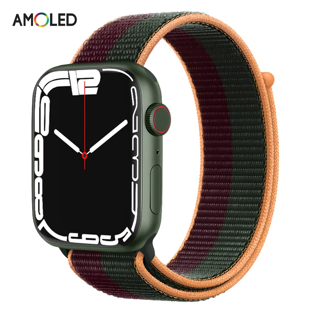 

Smart Watch 7 Series Green Health Heart Rate/Sleep Monitor Fitness Tracker Smartwatch GPS NFC Watches (45mm 1.81" AMOLED)