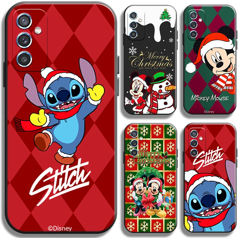 

Disney Mickey Merry Christmas Phone Case For Samsung Galaxy M10 M11 M12 M20 M22 M30 M30S M31 M31S M32 M51 M52 5G Shockproof