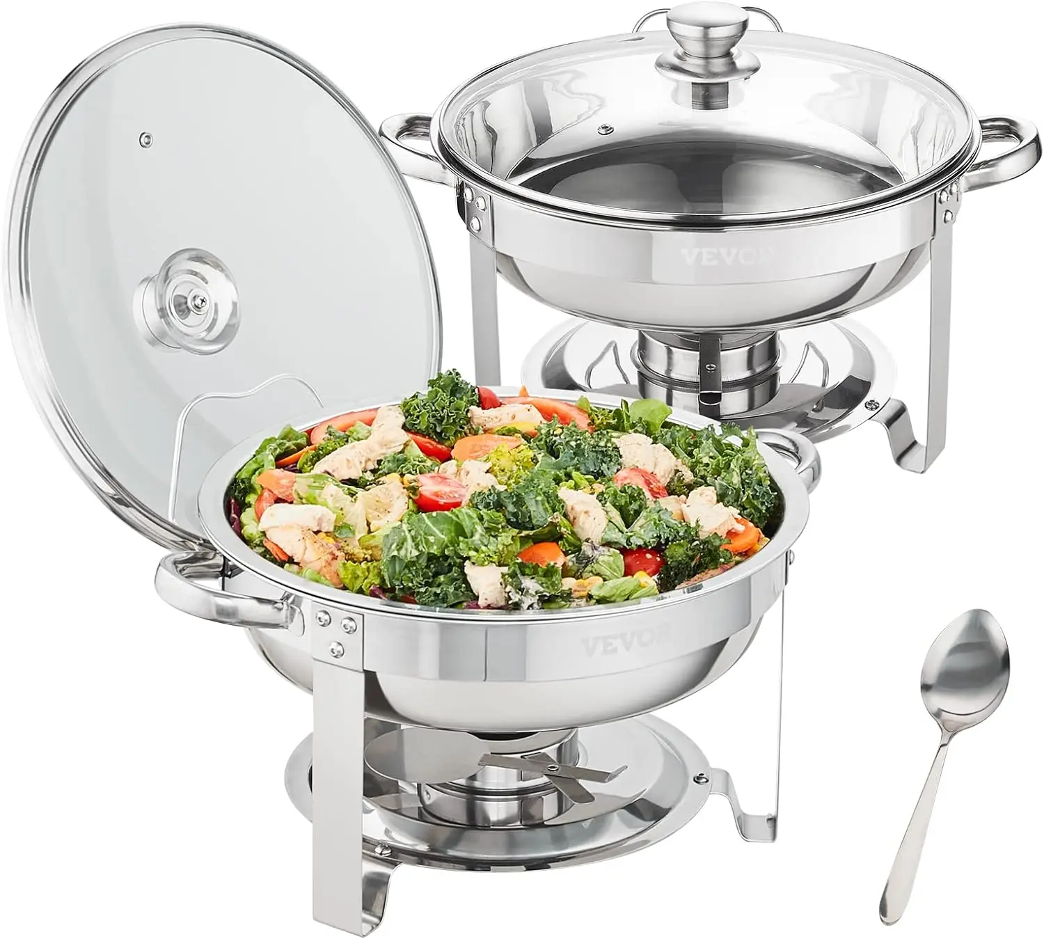 

Catering Warmer Server Chafing Dish Buffet Set, 2 Packs, 4 Quart