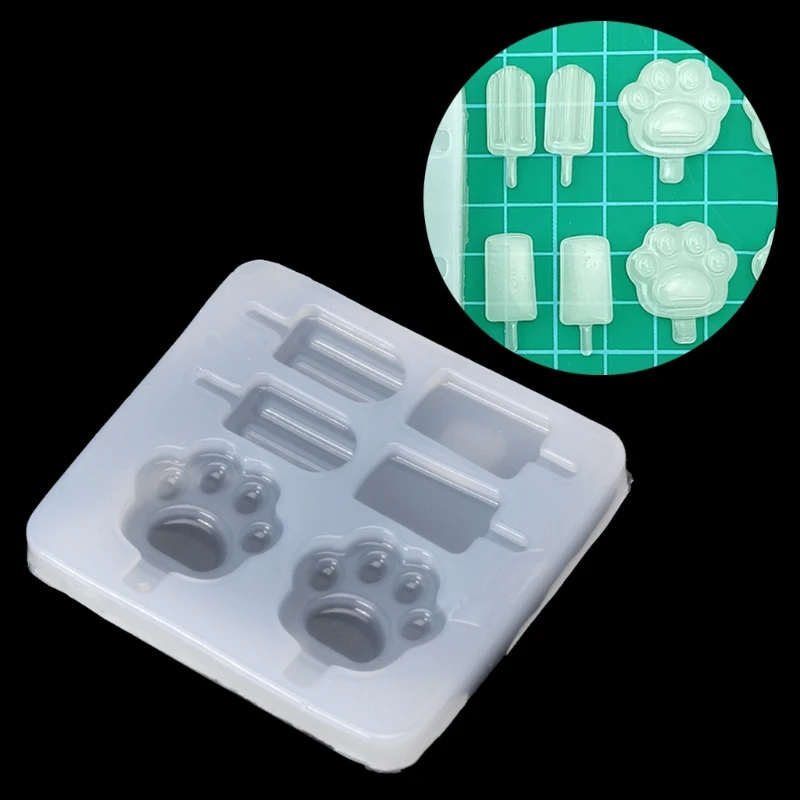

UV Resin Jewelry Silicone Mold Popsicle Ice cream Claws Mold Jewelry Making