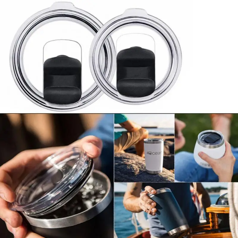 

Car Cup Spill Resistant Lid Stainless Steel Thermos Cup Durable Plastic Cup Cover Yeti Magnetic Sealing Bottle Cover Wholesale