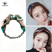 xiaoboacc wash face cloth hair band for women contrast color elastic headband hair accessories