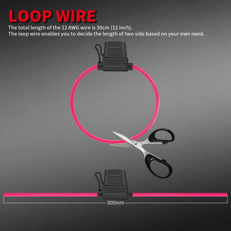 Встроенный держатель предохранителя 12 В калибр с ATO/ATC 30 А 40 линейный
