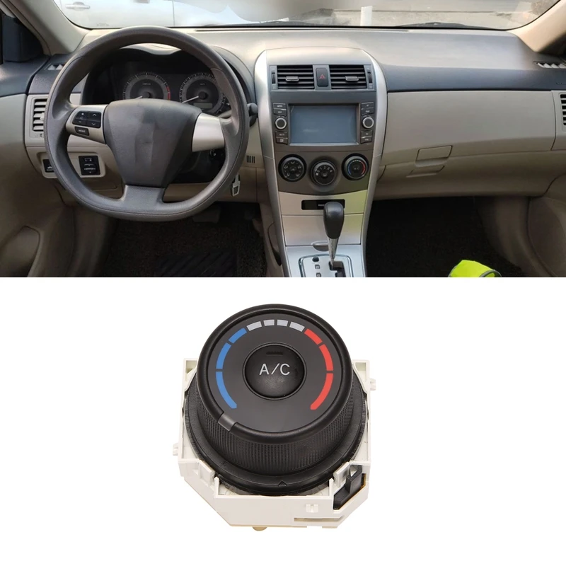 

Переключатель управления автомобильным кондиционированием для Toyota Corolla 2007-2013, панель управления, переключатель нагревателя, переключатель...