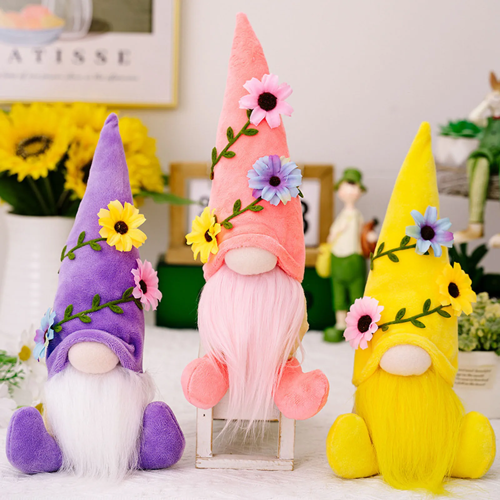 

2023 Faceless Gnome Plush Doll Rudolph Flower Love Mothers Day Cute Party Christmas Decoration Gift for Kids Home Table Decor