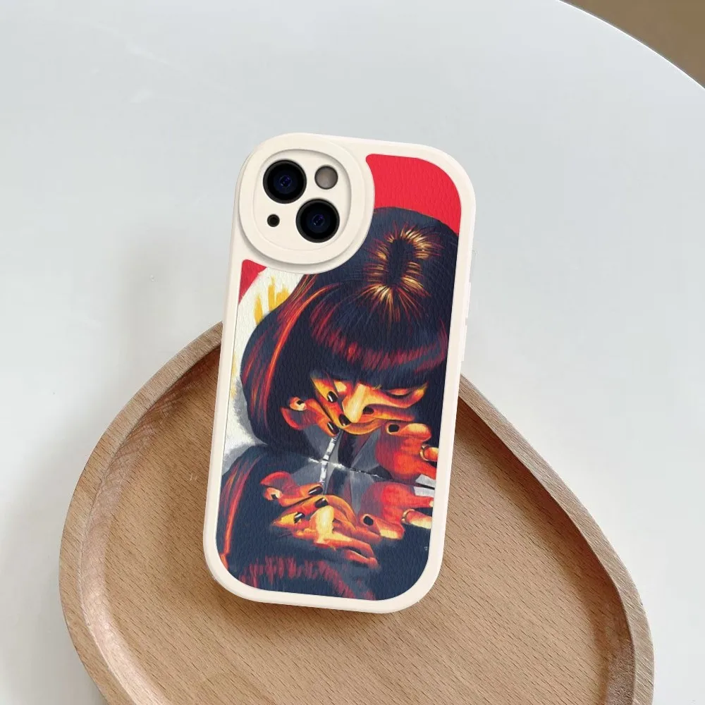 Фото Movie P-Pulp F-Fiction  Phone Case Hard Leather For iPhone 16 15 14 13 12 Mini 11 14 Pro Max Xs X Xr 7 8 Plus Fundas №4
