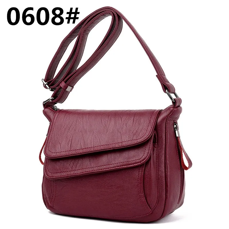 

0608# High Quality Women Handbag PU Leather Luxury designer Retro Crossbody Bags for Women Fashion Chain Shoulder Messenger Bag