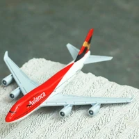 columbia avianca airlines b747 airplane alloy diecast model 15cm world aviation collectible souvenir ornament miniature