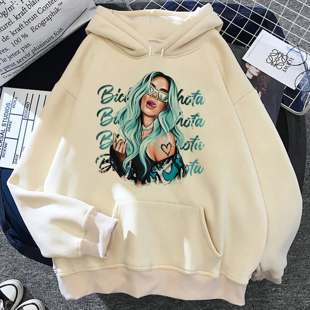 Толстовки Karol g Женский Топ с длинным рукавом спортивный костюм в стиле аниме