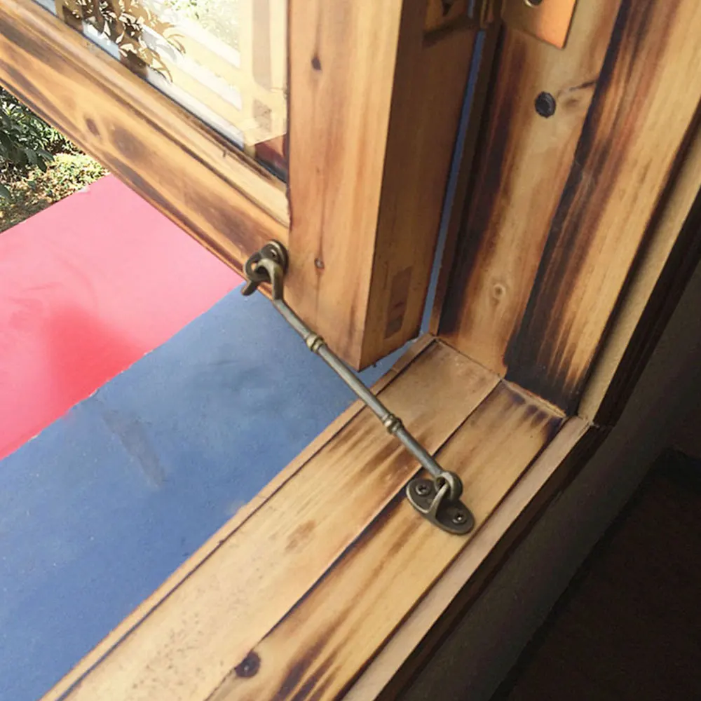 Латунный Замок для окна крючок кабины дверной навеса дверная защелка бесшумный