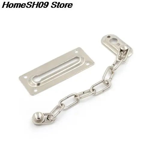 

1PC Stainless Steel Door Safety Guard Chain Security Bolt Locks Cabinet Latch DIY Home Tools Silver Color