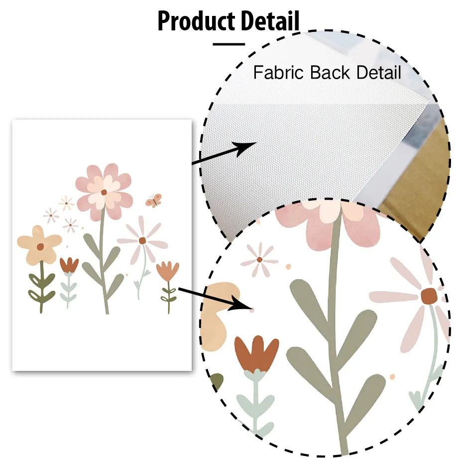 Весеннее облако Радуга Подсолнух бабочка цифры настенная Картина на холсте