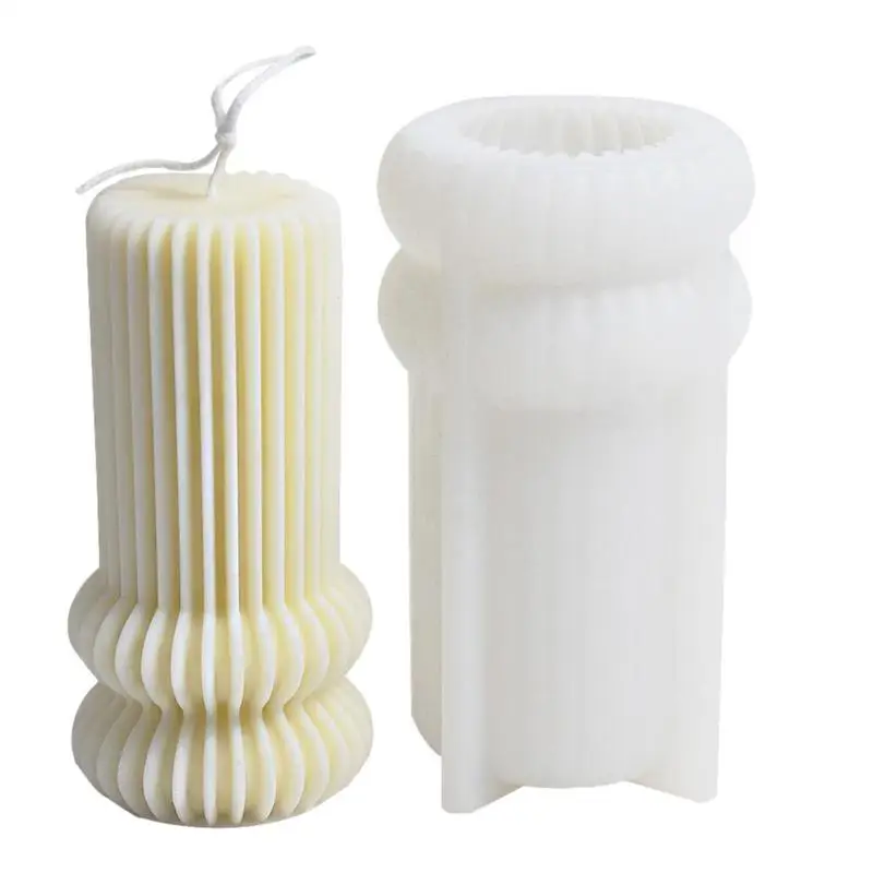 3D Candle Molds Geometric Striped Cylinder Candle Mold Stripe Silicone  Molds Soap Wax Candle Making Aromatherapy Craft Plaster - купить по  выгодной цене | AliExpress