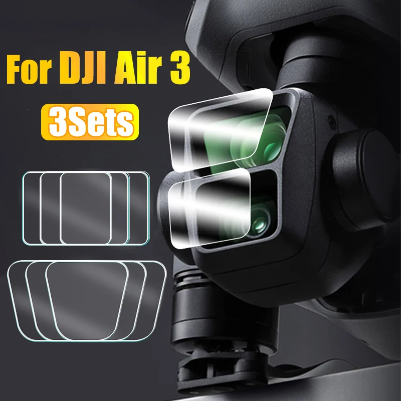 

Tempered Glass Anti-scratch Screen Protector for DJI Air 3 Camera Lens Protective Films HD Explosion-proof Camera Protection