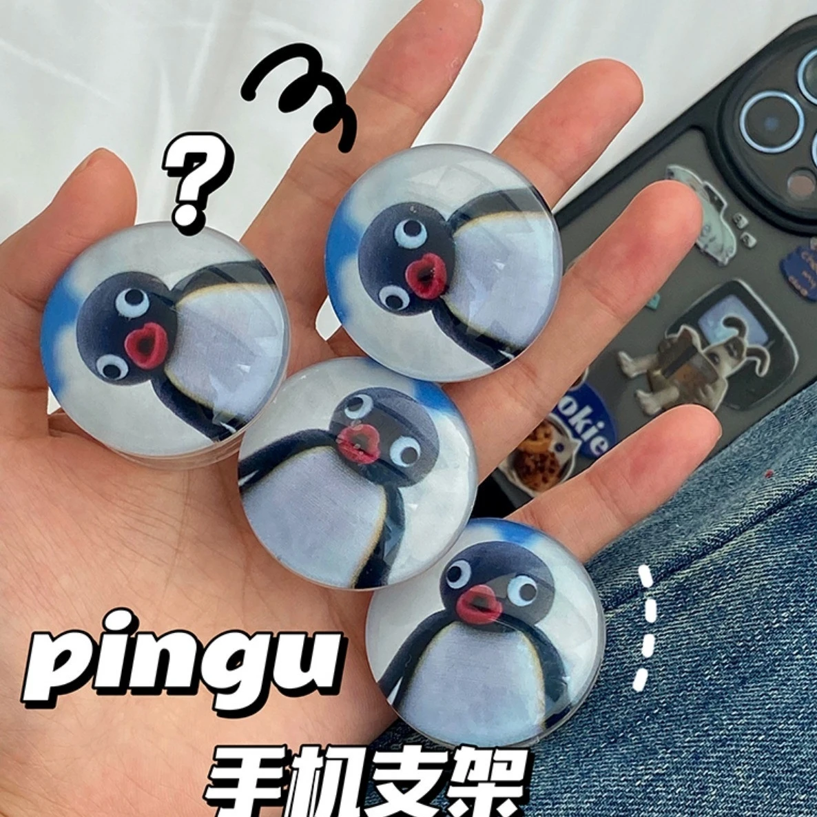 

Pingu милый мультяшный Пингвин, подушка безопасности, поддержка, кавайный декор, украшение для девушки, сердца, поддержка для пар, прекрасные п...
