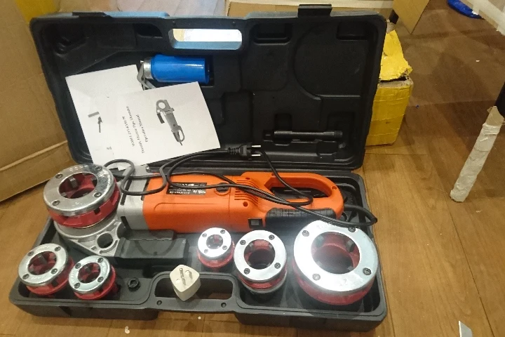 Портативный Ручной Электрический резьбонарезной станок 220 В 2 кВт/кВт для