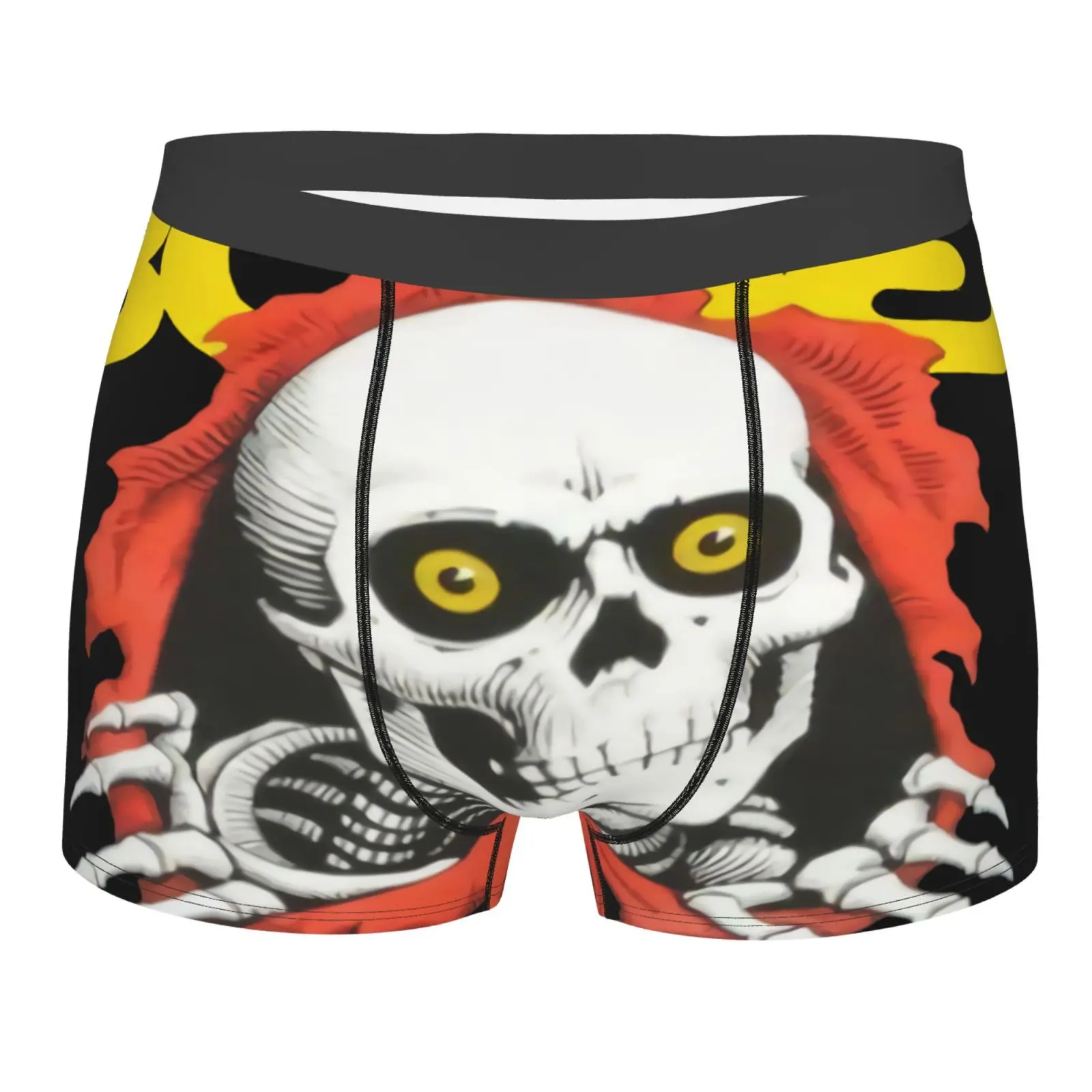 

Мужские трусы-боксеры из полиэстера, с красным пучком