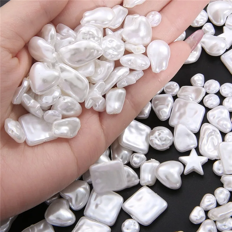 

High-quality ABS Highlight Special-shaped Imitation Pearls DIY Handmade Jewelry Accessories Bracelet Earrings Pendant Making