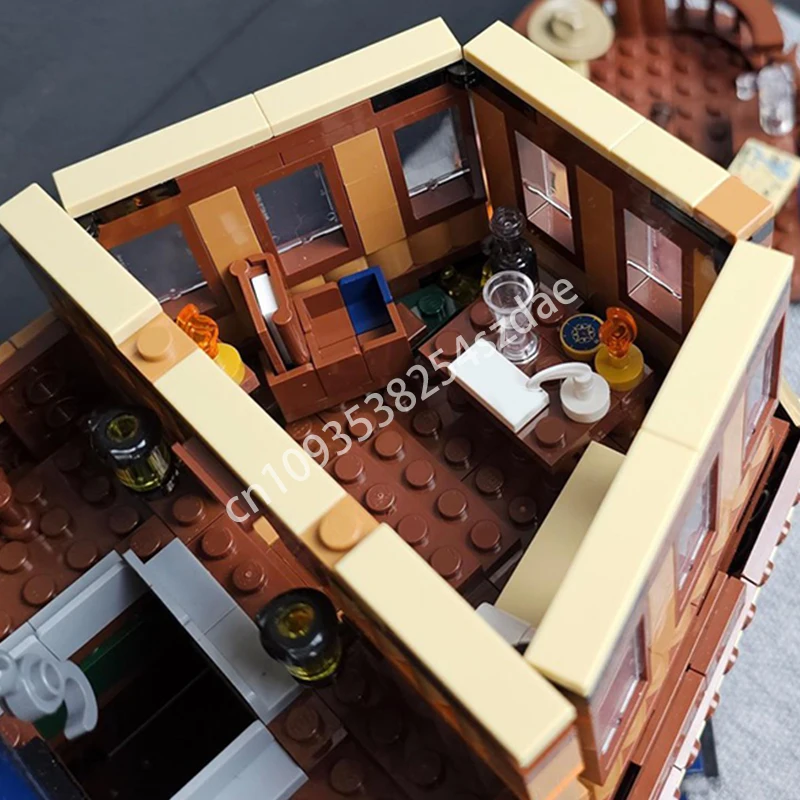 Фото 1891 шт. Moc мусорный корабль архитектурная модель строительные блоки DIY креативная сборка кирпичи детский праздничный подарок №4