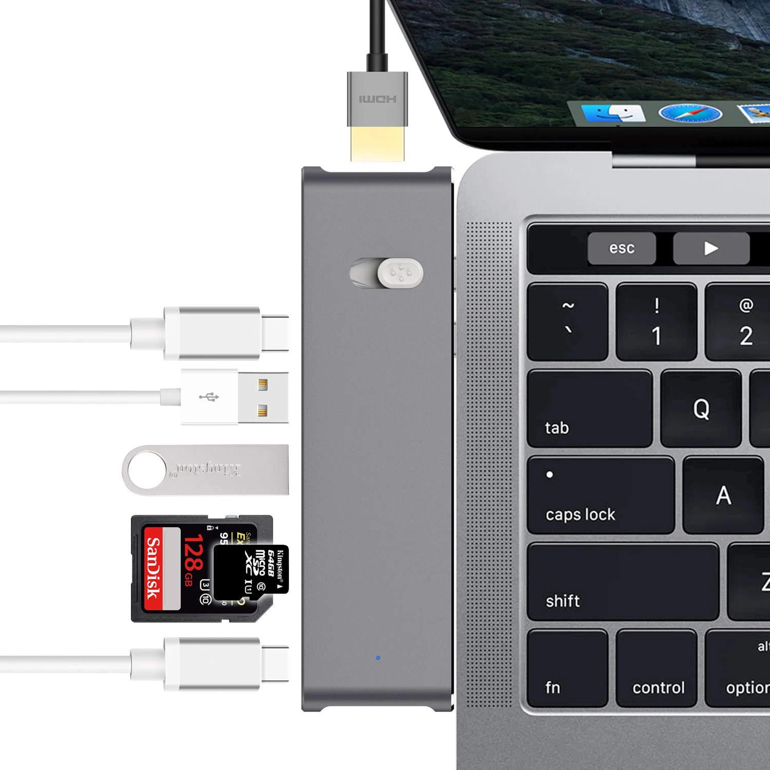 Док-станция USB Type-C для ноутбука Macbook Pro Mini Док-станция USB Type-C для ноутбука Macbook Pro Mini