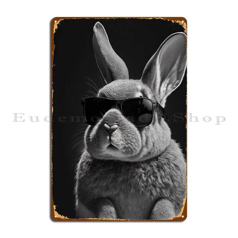 

Портрет кролика металлические таблички пещера проектирование печати кино оловянный знак плакат