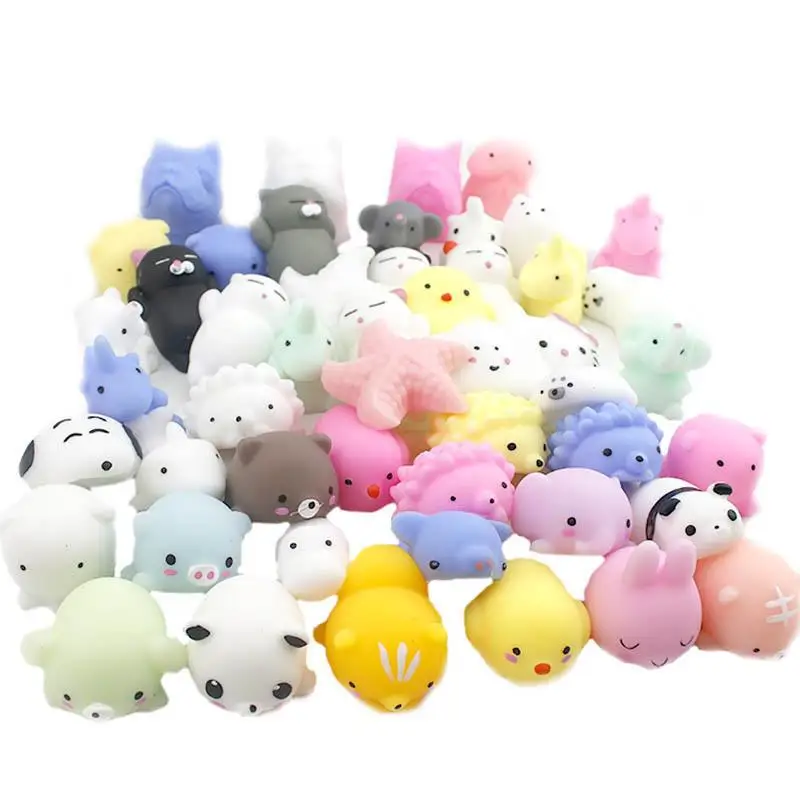 

Cute Cartoon Kawaii Animal Pinch Squeeze Toy Creative Decompression Soft Silicone Squishy Toys Pressure Relief Vent Stress Ball