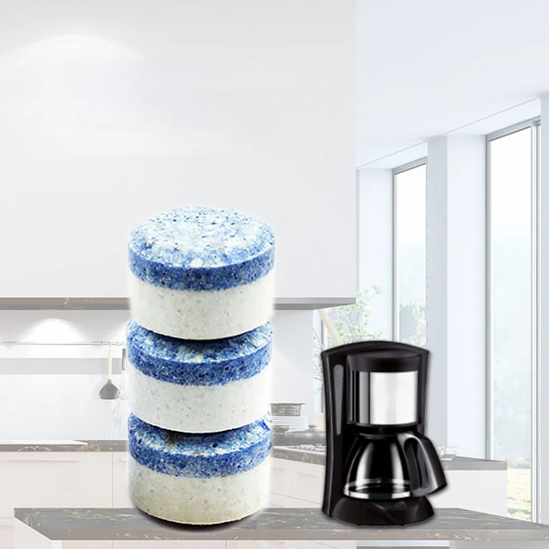 

10pcs Powerful Coffee Machine Cleaning Tablet Two-color Effervescent Tablet Descaling Agent Kitchen Tea Dirt Cleaning Product