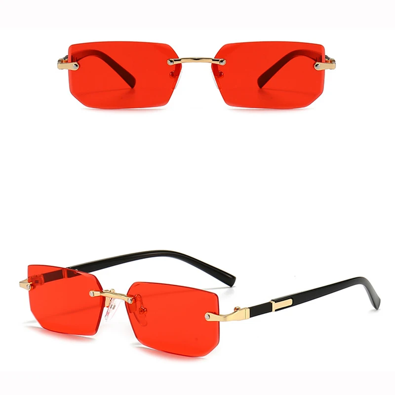 Солнцезащитные очки без оправы для женщин и мужчин солнцезащитные вождения на