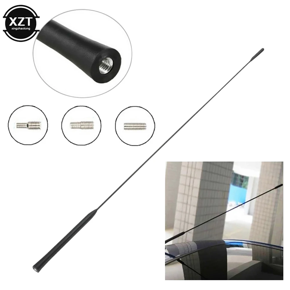 

9/11/16 Inch GM Roof Mast Whip Stereo Radio FM/AM Signal Antenna Car Roof Antenna with Three Screws Car Accessories