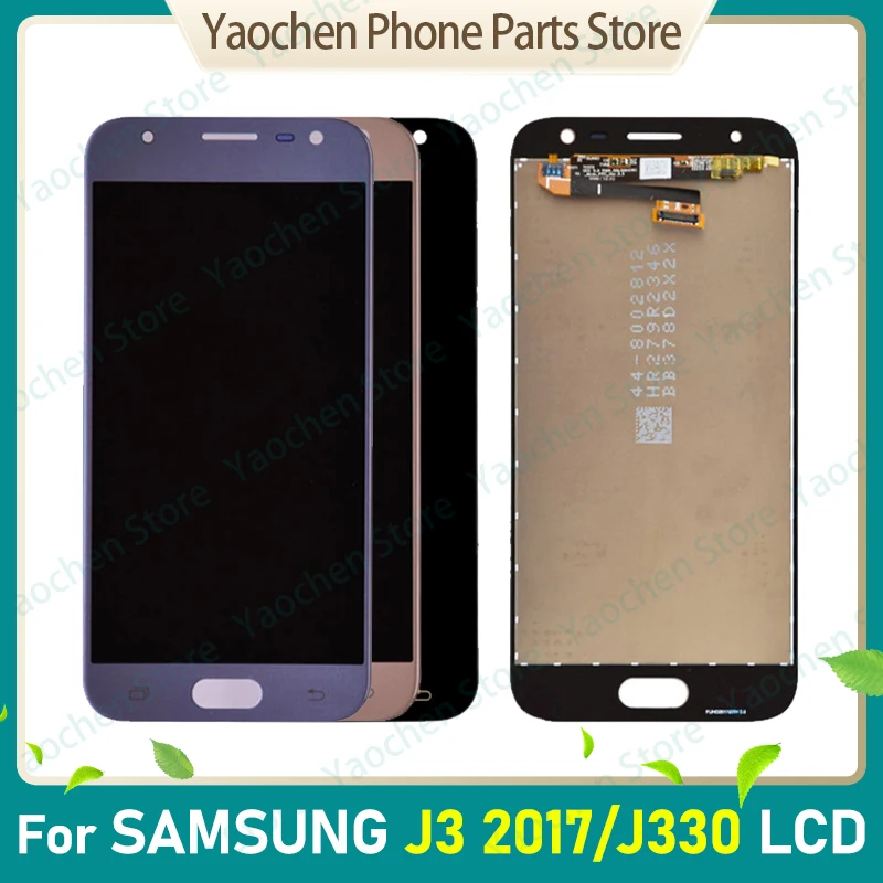 ЖК-дисплей J330 для Samsung Galaxy J3 2017 J330F/DS J330G/DS, ЖК-дисплей, сенсорный экран, дигитайзер в сборе J3 2017, две sim-карты