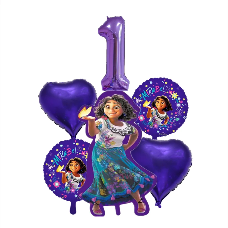 32inch Disney Birthday Balloons Cartoon Encanto Mirabel Figures Foil Latex Inflatable Kids Party Decoration Toys Gifts - купить по