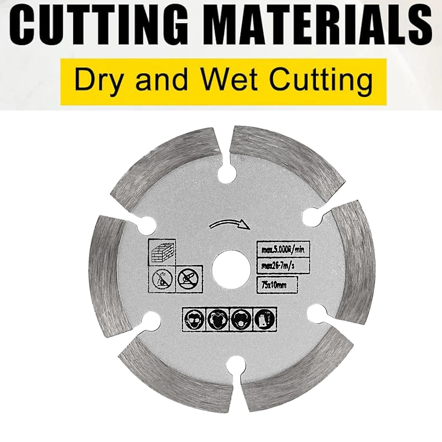 Sbestily Алмазный отрезной диск мини-пильное полотно 75 мм машина для обрезки