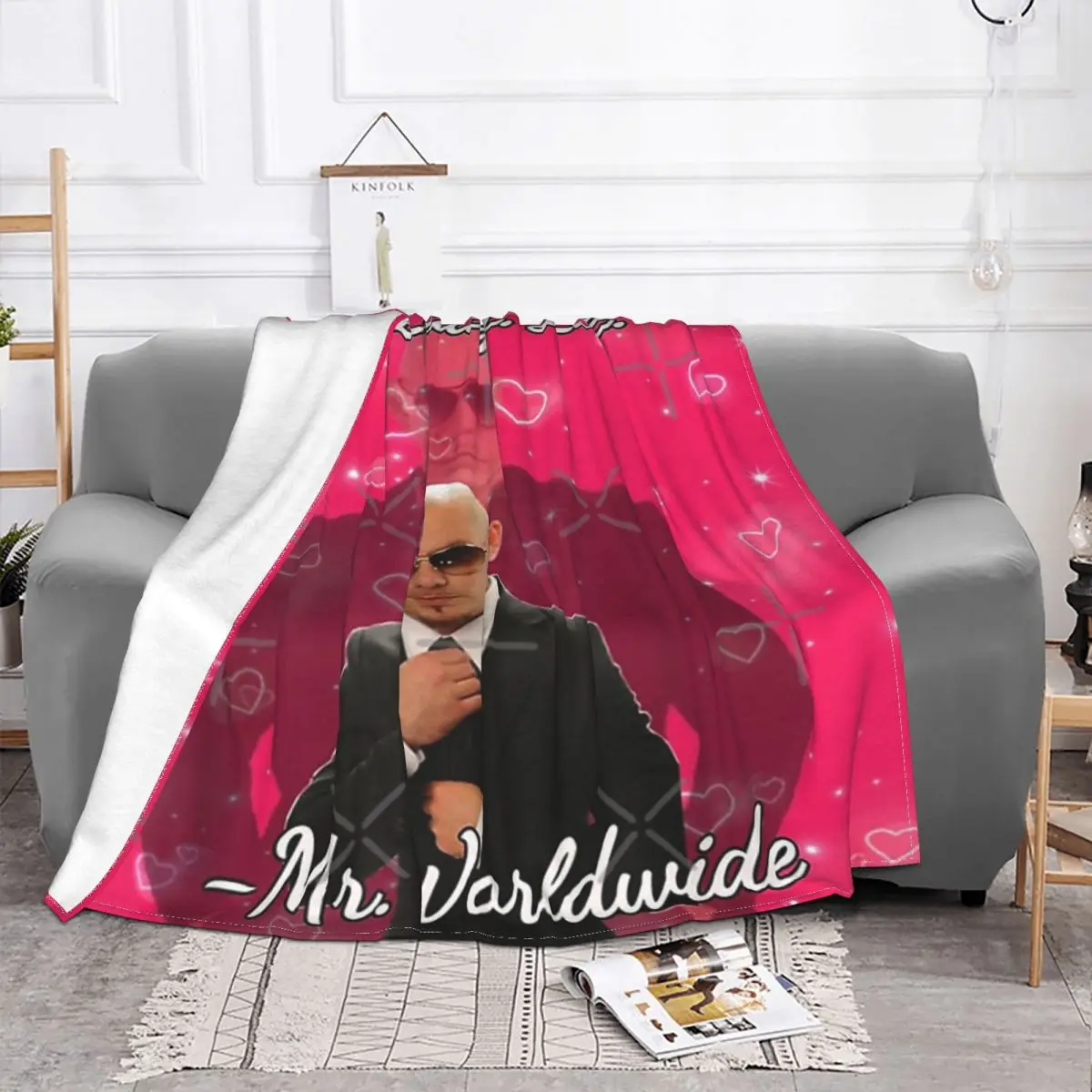 Mr Worldwide Pitbull одеяло ко Дню Святого Валентина покрывало на кровать для кровати