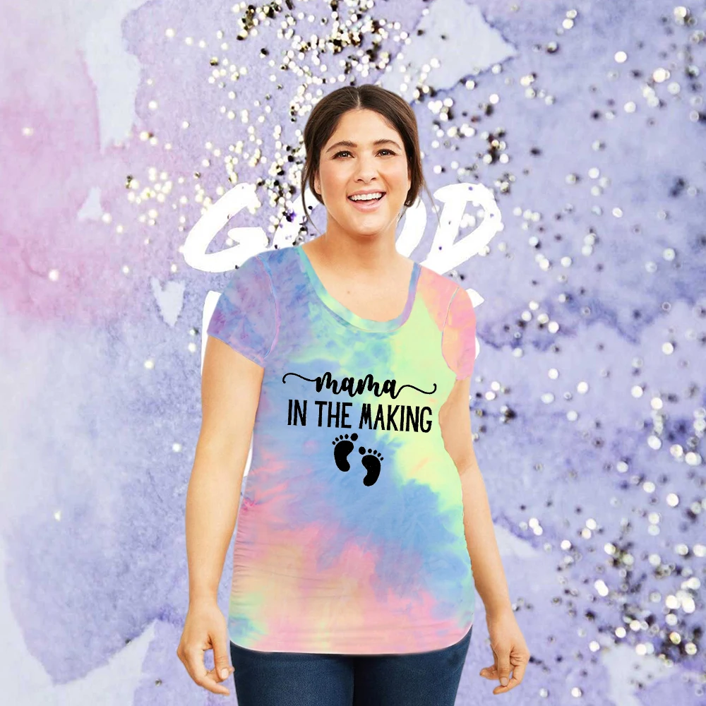 

Mama in the Making Pregnancy Shirt Maternity T Shirt Pregnancy Reveal Shirts Birth Announcement Gift Baby Announcement T-Shirt