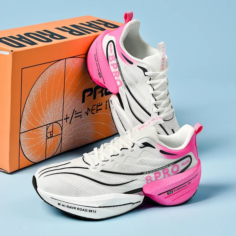 Tennis Training Shoes Men Marathon Racing Full Length Carbon Plate Running Outdoor Comfortable Non-slip Casual Sneakers